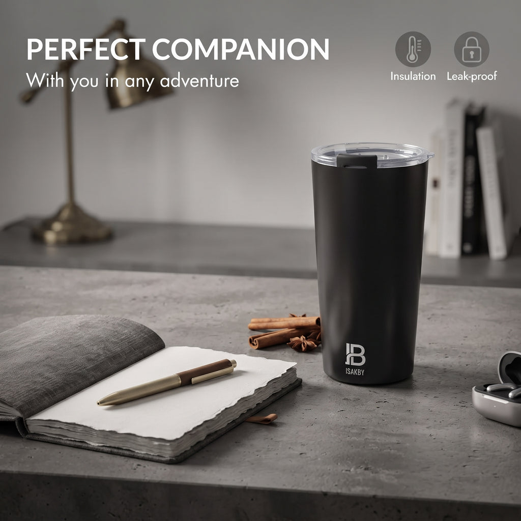 ISAKBY Matte Black Tumbler