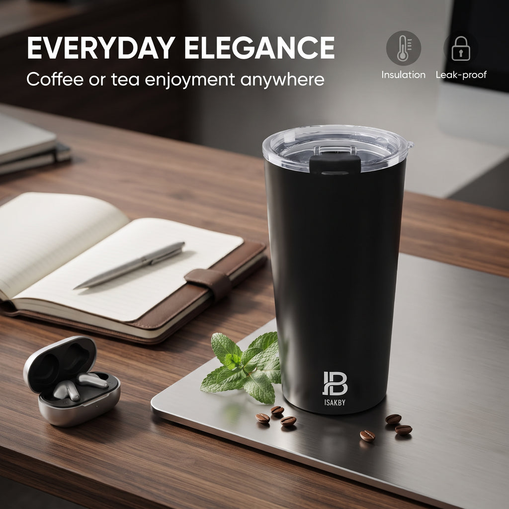 ISAKBY Matte Black Tumbler